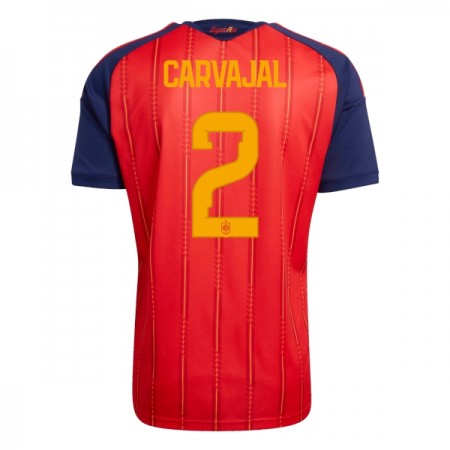 Jalkapallo Peliasut Espanja Carvajal 2 Koti Pelipaita MM-kisat 2026 Lyhythihainen